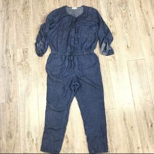 Loft Petite painter’s denim romper